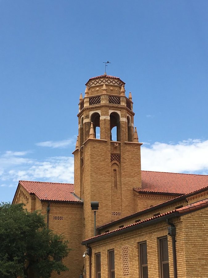 The Lubbock High School bell tower.