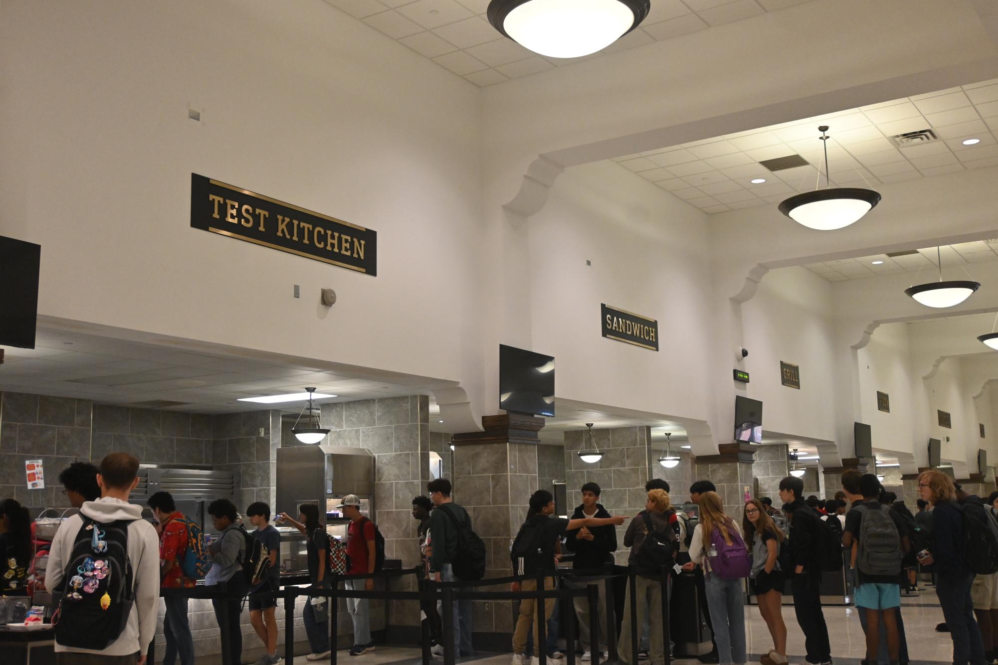 Students in line at the LHS Cafeteria